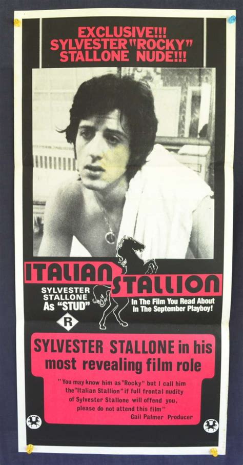 sylvester stallone nude|Sylvester Stallone Frontal Nude in Italian Stallion (1970)